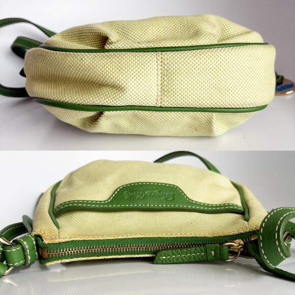 Dooney & Bourke Mini Margot Bag Crossbody Emerald Checkered Canvas with … - Picture 7 of 11